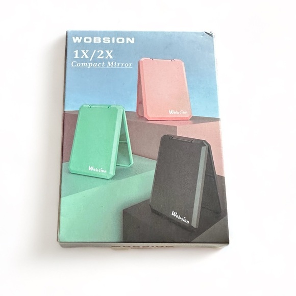 Small Compact Mirror, 1x/2x Travel Magnifying Mirror, Handheld Portable Folding - Picture 8 of 9